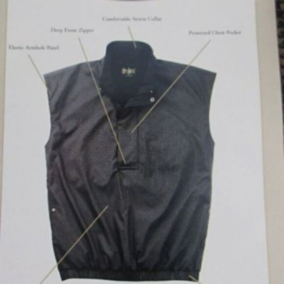 Footjoy Men's DryJoys Pullover Performance Rain Vest Size M - Picture 10 of 10